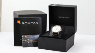 HAMILTON VIEWMATIC BOX AND PAPERS 2014, circular silver dial with baton and arabic numeral hour