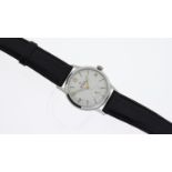 VINTAGE ROLEX MANUAL WIND WRISTWATCH, circular silver dial with baton and arabic numeral hour