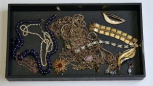 Vintage joblot of costume jewellery including Sarah Coventry, Pierre Cardin, Jewelcraft and Gold