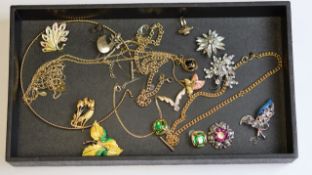 Vintage costume jewellery including pierre cardin, sarah coventry and Joan rivers