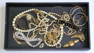 Vintage joblot of costume jewellery including Monet and Cavalli and Pierre Cardin
