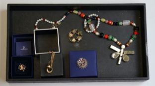 Vintage costume jewellery including : DKNY and Swarovski jewellery