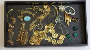 Vintage costume jewellery , including monet, attwood and sawyer and David Grau