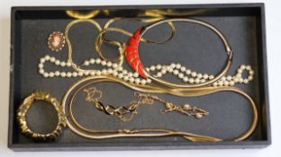 Vintage costume jewellery including : monet, marvella and napier