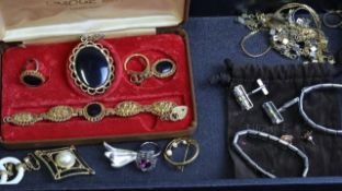 Vintage joblot of costume jewellery including Sarah Cov, Michael Korrs, Trifari and Monet