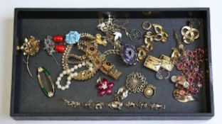Vintage joblot of Costume jewellery including Monet