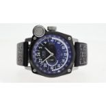 ORIS AUTOMATIC BLUE EAGLE REF 7631-46, 45mm black pie pan dial, Breguet hour markers, date