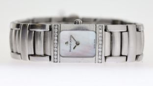 LADIES MAURICE LACROIX REF 32823, approx 16mm mother of pearl dial, stainless steel bezel and
