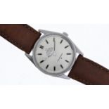 OMEGA CONSTELLATION AUTOMATIC REFERENCE 167.021 CIRCA 1966, circular sunburst silver dial with baton