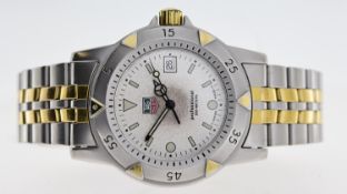 TAG HEUER PROFESSIONAL REF WD1221-K-20, approx 36mm grey dial, baton and round hour markers, date