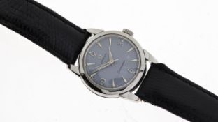 VINTAGE LADIES OMEGA SEAMASTER, circular blue/grey dial with baton and arabic numeral hour