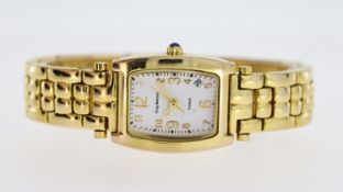 LADIES KRUG BAUMEN TUXEDO REF 699735, approx 22mm white dial, Breguet hour markers, date aperture