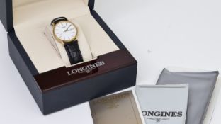 ****TO BE SOLD WITHOUT RESERVE*** LONGINES W/BOX & PAPERS REF 28155471, approx 32mm dial, baton hour