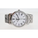 TISSOT CLASSIC DREAM REF T033410B, approx 36mm white dial, Roman Numeral hour markers, date aperture