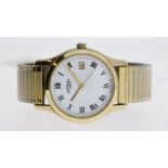 ROTARY WATCH REF GS02368/01(12642), approx 34mm white dial, Roman Numeral hour markers, date
