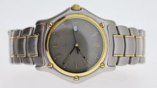 EBEL 1911 REF 187902, approx 32mm grey dial, Roman Numeral hour markers, date aperture at 3 o'clock,