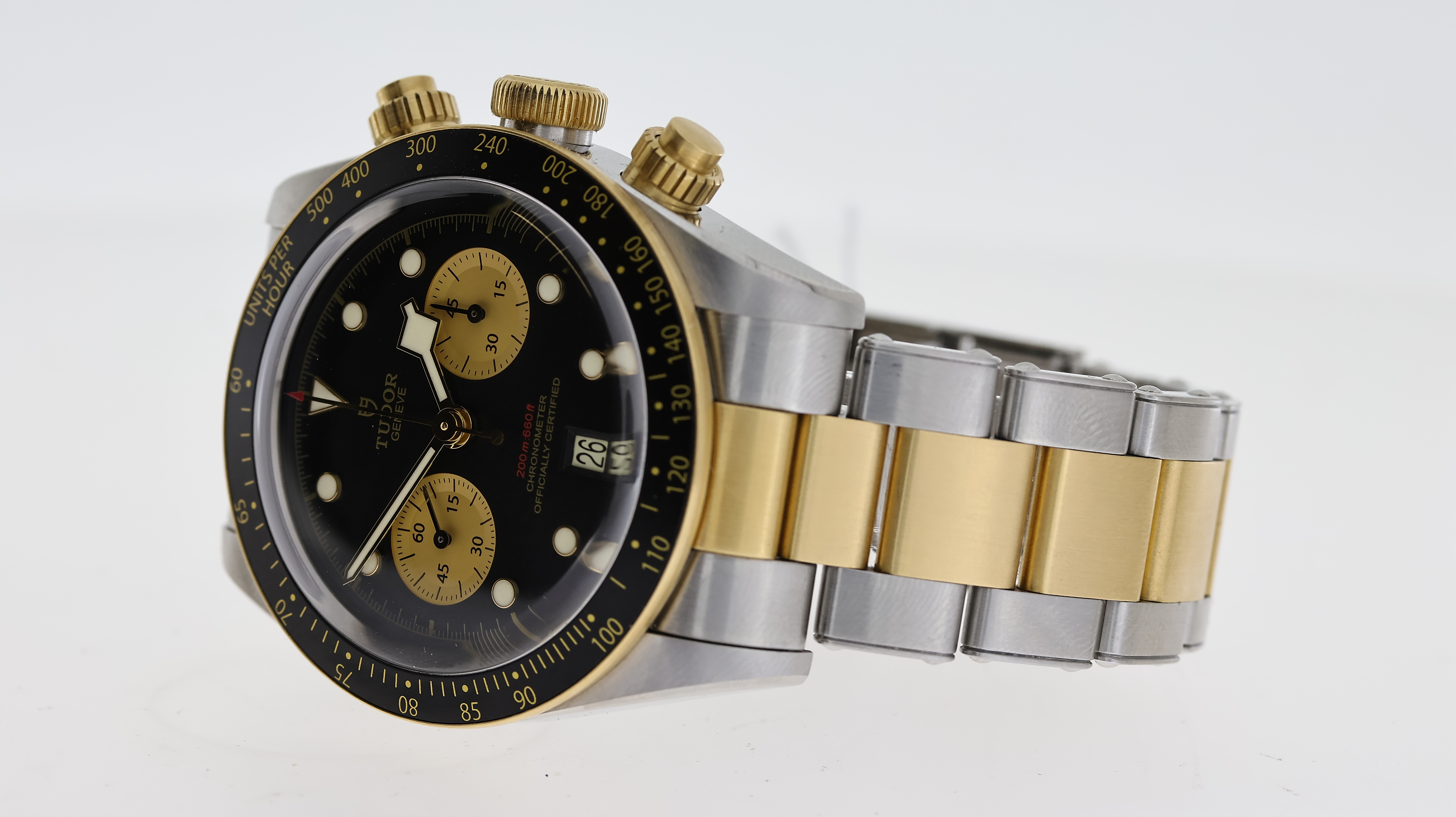 TUDOR BLACK BAY CHRONO STEEL AND GOLD BOX AND PAPERS 2019 - Image 3 of 6