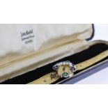 18CT CONCEALED JEWELLED LADIES W OF S WRISTWATCH WITH BOX