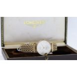 9CT VINTAGE LONGINES WRISTWATCH WITH BOX