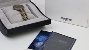 ****TO BE SOLD WITHOUT RESERVE*** LONGINES TI V.K.P QUARTZ W/INNER & OUTER BOX REF 21807437,