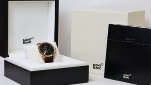18CT MONTBLANC TIMEWALKER CHRONOGRAPH REFERENCE 7096 WITH BOX AND BOOKLET