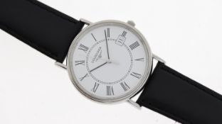 LONGINES REF L4.720.4, approx 32mm white dial, Roman Numeral hour markers, date aperture at 3 o'