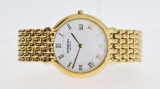 RAYMOND WEIL GENEVE REF 5549, approx 32mm white dial, Roman Numeral hour markers, date aperture at 3
