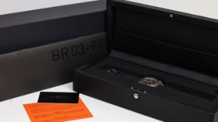 BELL & ROSS RENAULT F1 LIMITED EDITION BR03-94 BOX AND PAPERS 2019