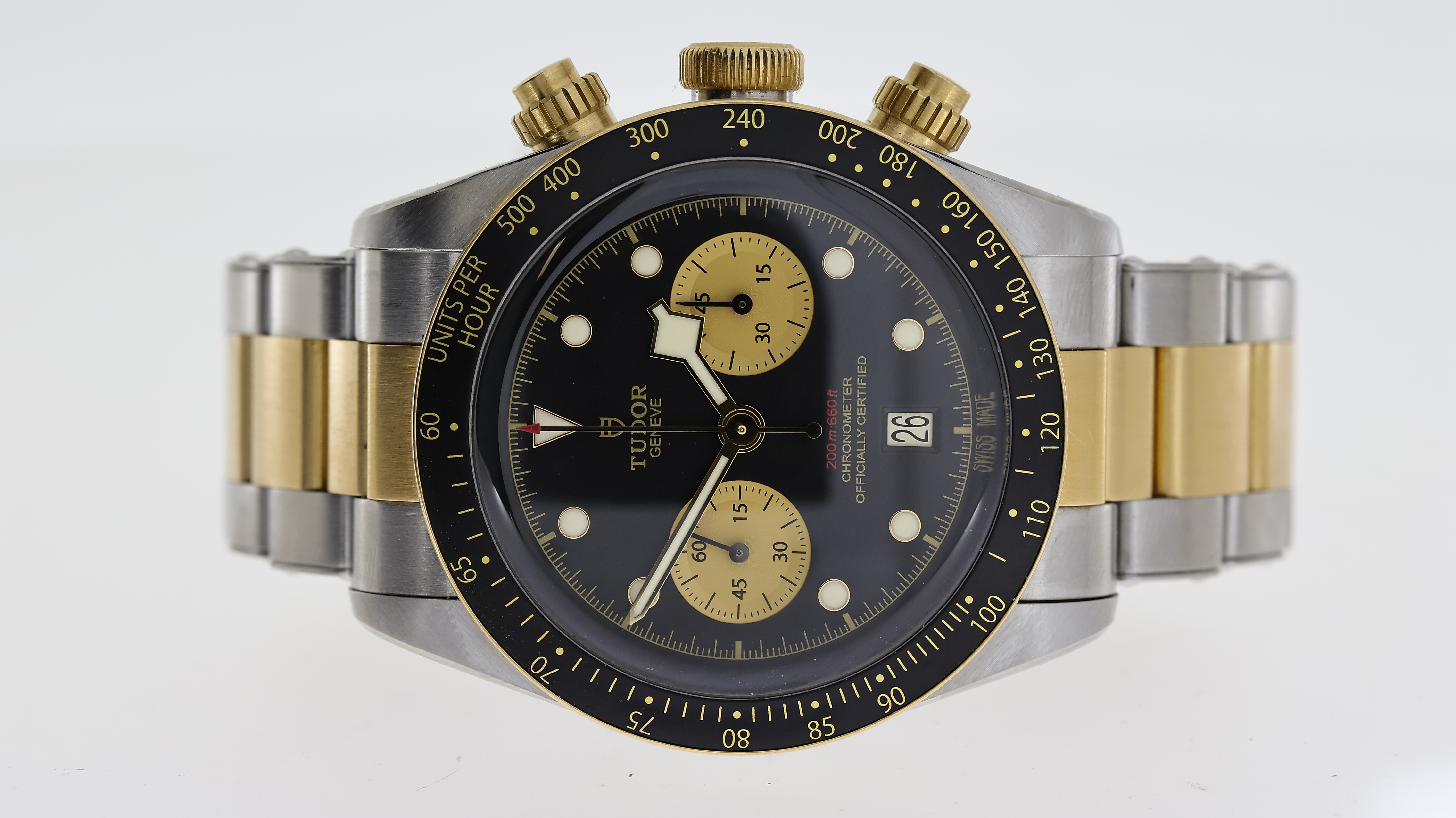 TUDOR BLACK BAY CHRONO STEEL AND GOLD BOX AND PAPERS 2019 - Image 2 of 6