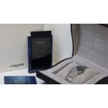 LONGINES QUARTZ WRISTWATCH REFERENCE L3.617.4 BOX AND PAPERS 2003