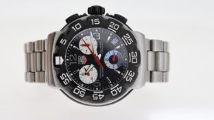 TAG HEUER X FORMULA 1 PROFESSIONAL REF CAC11100-0, approx 40mm black dial with baton & Arabic hour