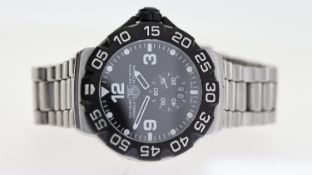 TAG HEUER X FORMULA 1 PROFESSIONAL REF WAH1010, approx 42mm black dial with round hour markers,