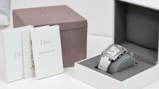 CHRISTIAN DIOR PARIS RIVA CHRONOGRAPH REF D81-101, approx 30mm white dial with Arabic hour