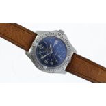BREITLING COLT OCEAN REF A64350, approx 37mm blue dial with Arabic hour markers, date aperture at