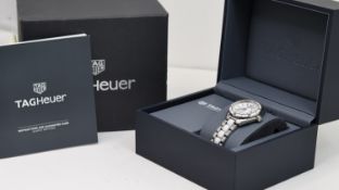 TAG HEUER X FORMULA 1 REF WBJ141AC-0 W/BOX, approx 32mm white dial with baton hour markers, date