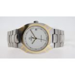 VINTAGE OMEGA SEAMASTER POLARIS REFERENCE 396.1022, white dial, dot hour markers, date aperture,