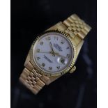 18CT ROLEX DATEJUST REFERENCE 16238 'JUBILEE DIAL' FULL SET 1997