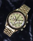 RARE 18CT OMEGA SPEEDMASTER PROFESSIONAL 145.022 APOLLO XI LIMITED EDITION WITH PAPERS 1969