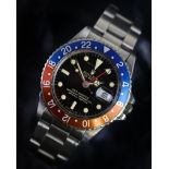VINTAGE ROLEX OYSTER PERPETUAL GMT MASTER REFERENCE 1675 GILT DIAL CIRCA 1966 WITH BOX AND PAPERWORK