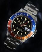 VINTAGE ROLEX OYSTER PERPETUAL GMT MASTER REFERENCE 1675 GILT DIAL CIRCA 1966 WITH BOX AND PAPERWORK