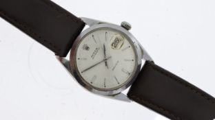 VINTAGE ROLEX OYSTERDATE PRECISION REFERENCE 6694 CIRCA 1966, circular silver dial with baton hour