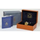 18CT PAMP SUISSE AUTOMATIC 24K DIAL BOX AND PAPERS 1997