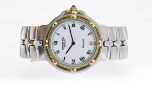 RAYMOND WEIL PARSIFAL REF 9188, approx 34mm white dial with Roman Numeral hour markers, date