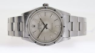 ROLEX AIR KING REFERENCE 14000 CIRCA 1997, circular silver dial with baton hour markers, 34mm