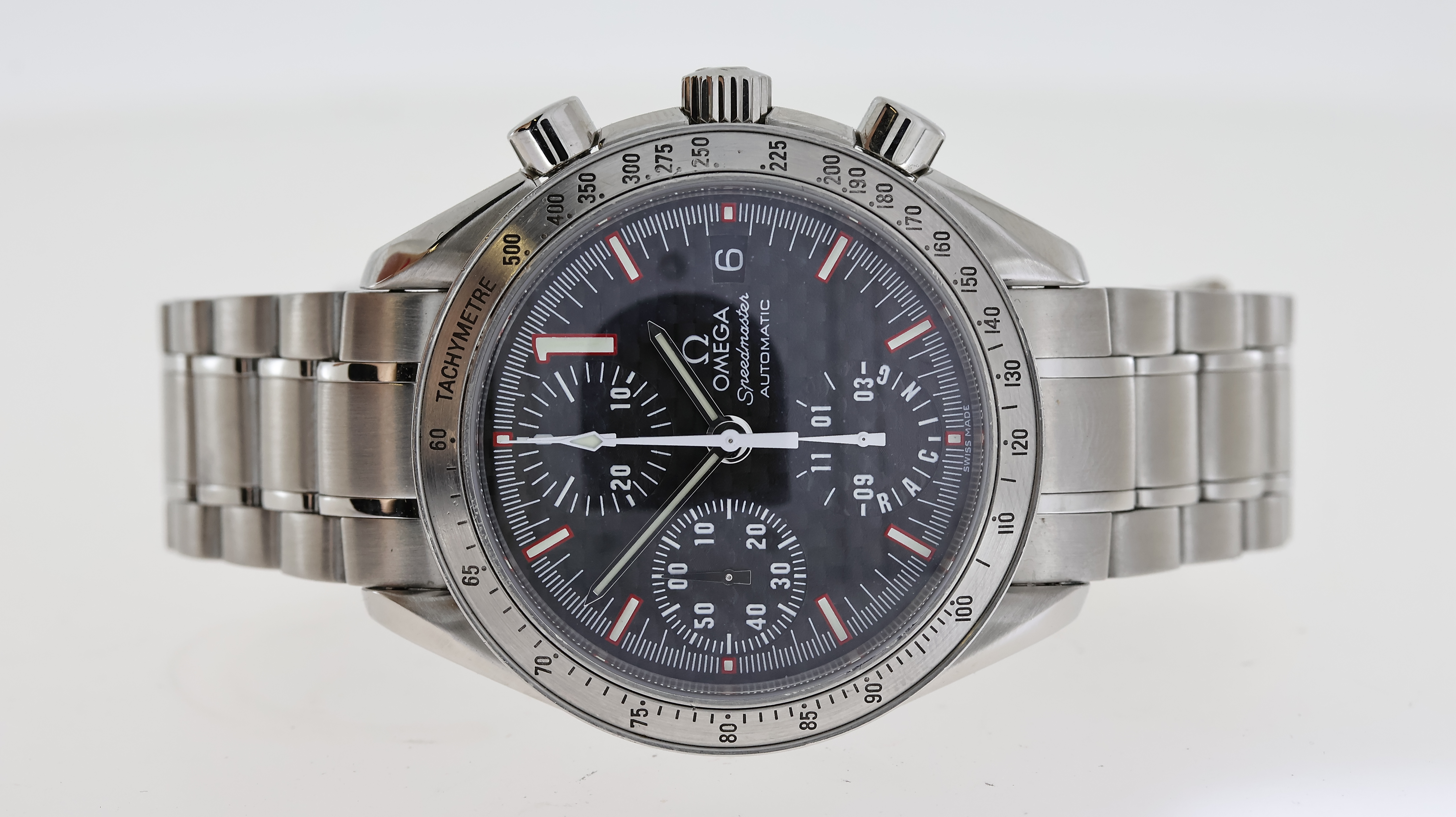 OMEGA SPEEDMASTER RACING MICHAEL SCHUMACHER BOX AND PAPERS 2005 - Image 2 of 5