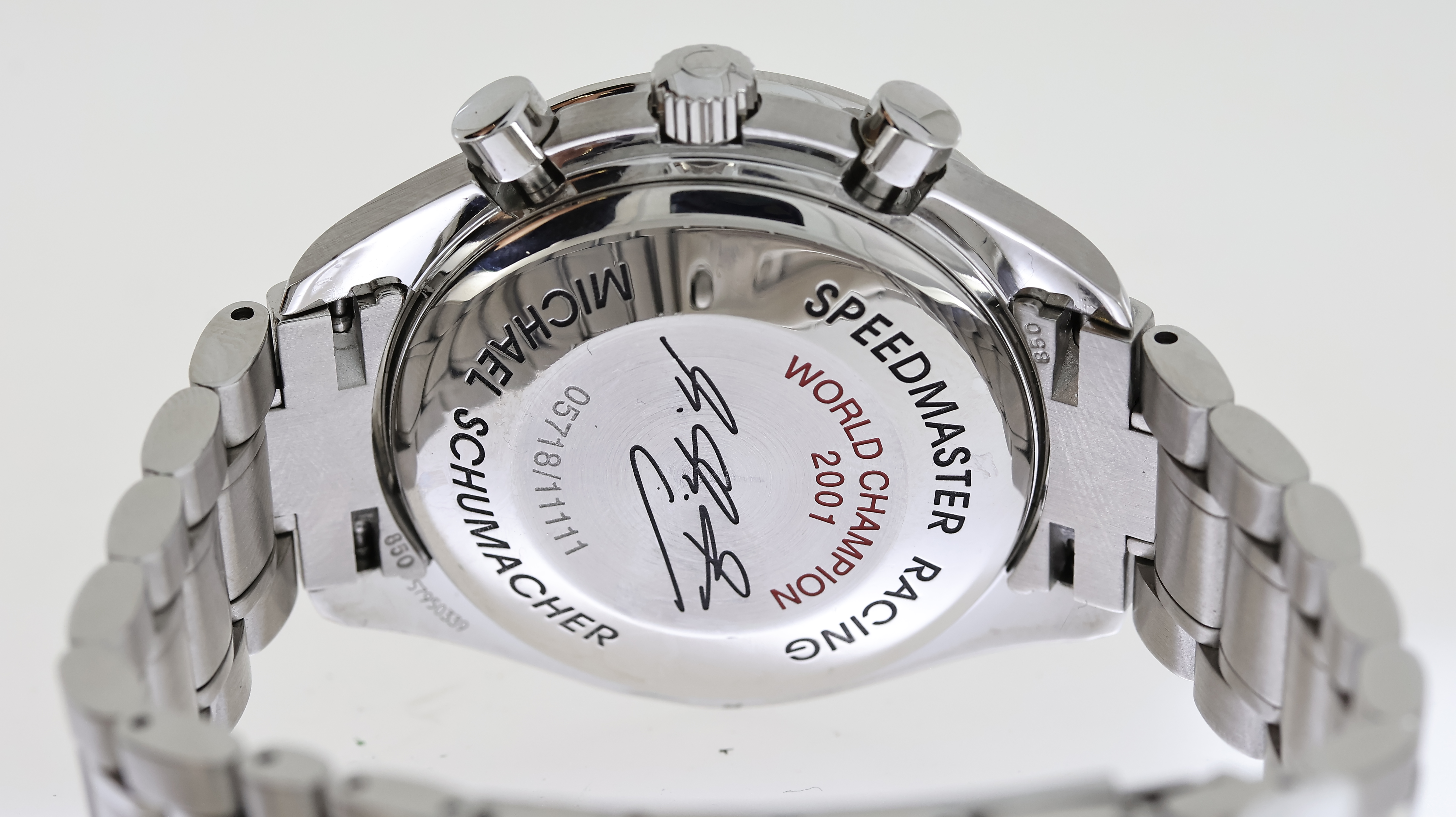 OMEGA SPEEDMASTER RACING MICHAEL SCHUMACHER BOX AND PAPERS 2005 - Image 5 of 5
