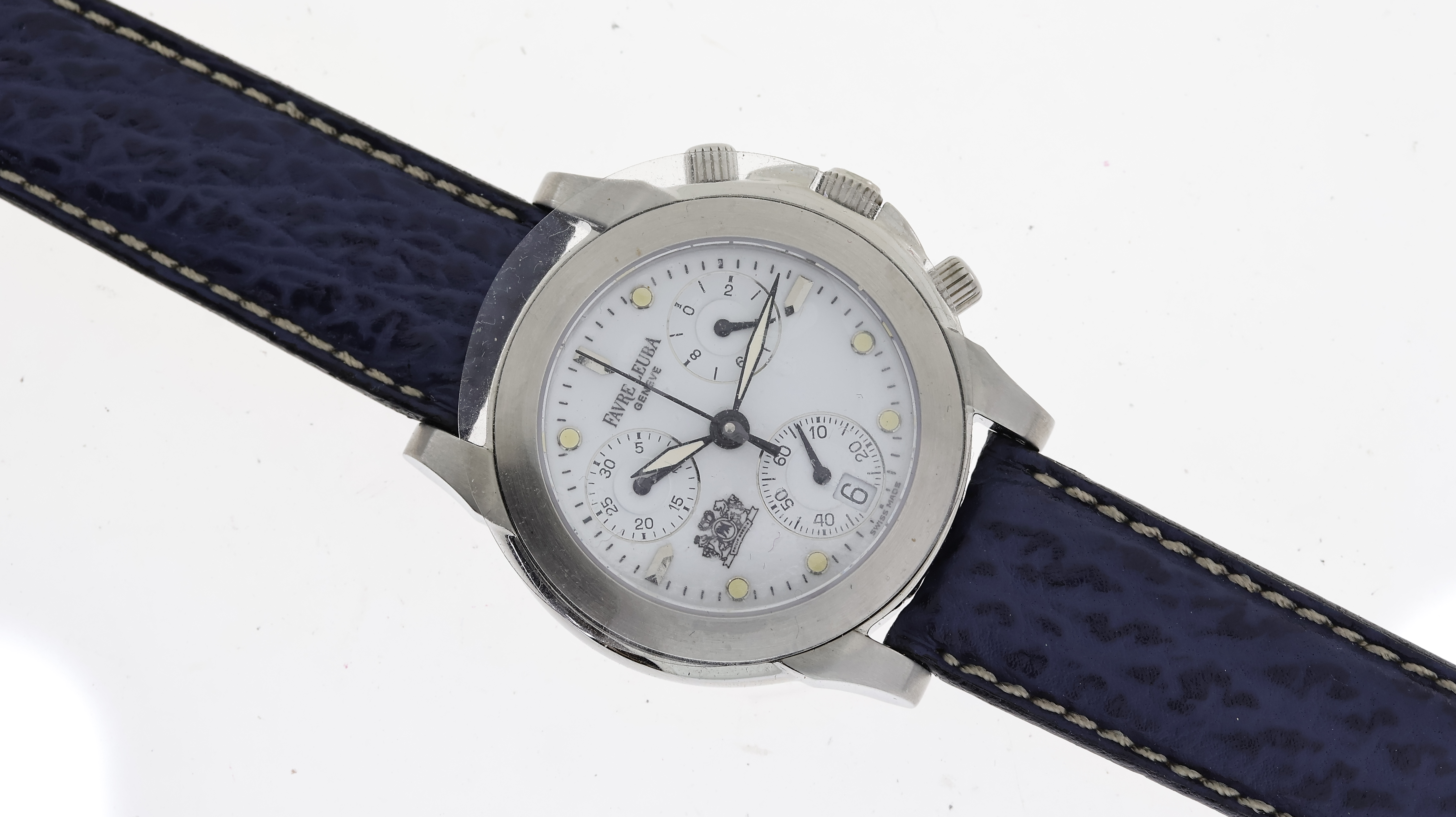 UNWORN FAVRE LEUBA QUARTZ CHRONOGRAPH BOX AND PAPERS - Image 2 of 3