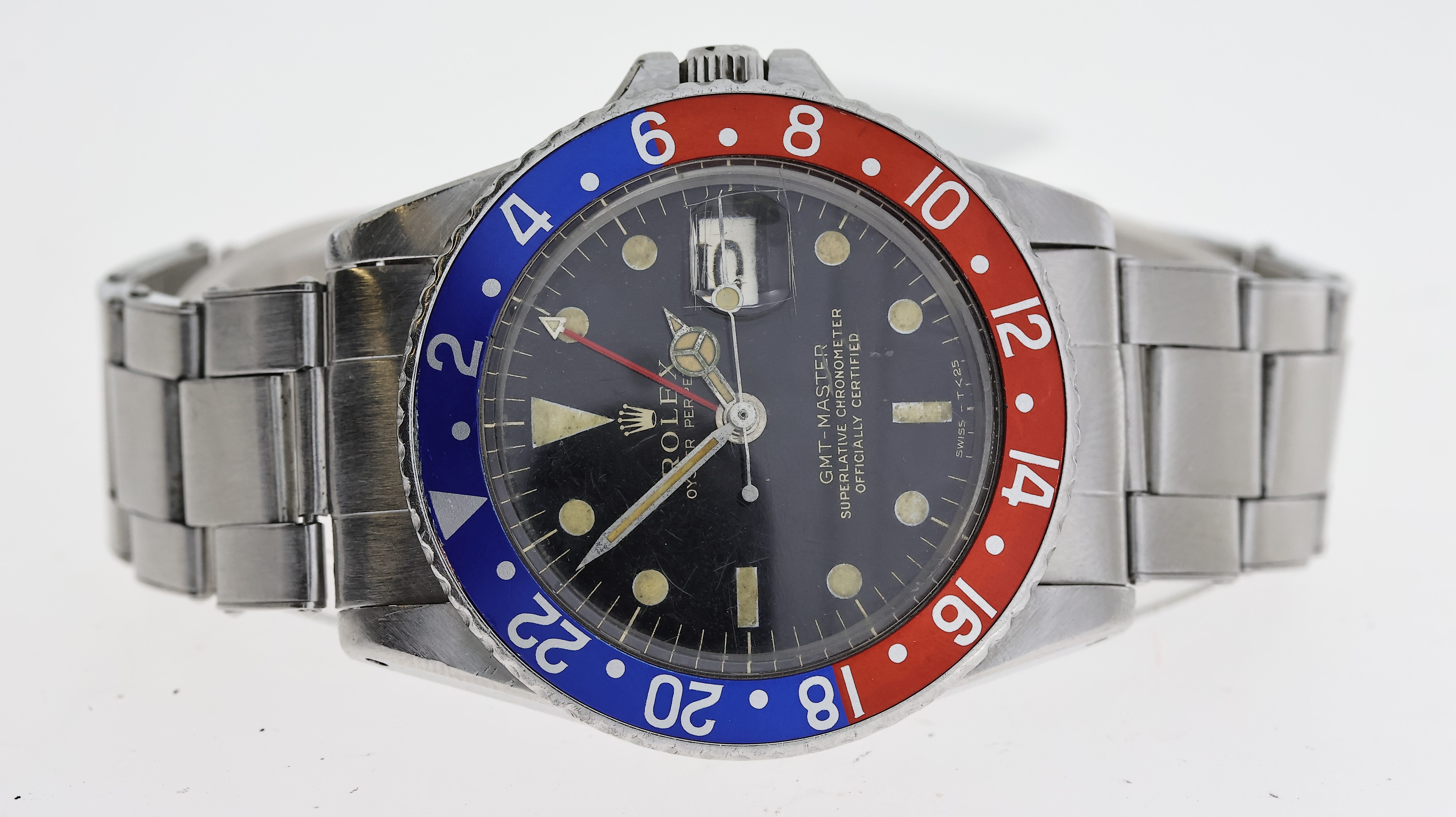 ROLEX GMT MASTER 'PEPSI' REFERENCE 1675 WITH BOX AND PAPERS 1965 - Image 3 of 5