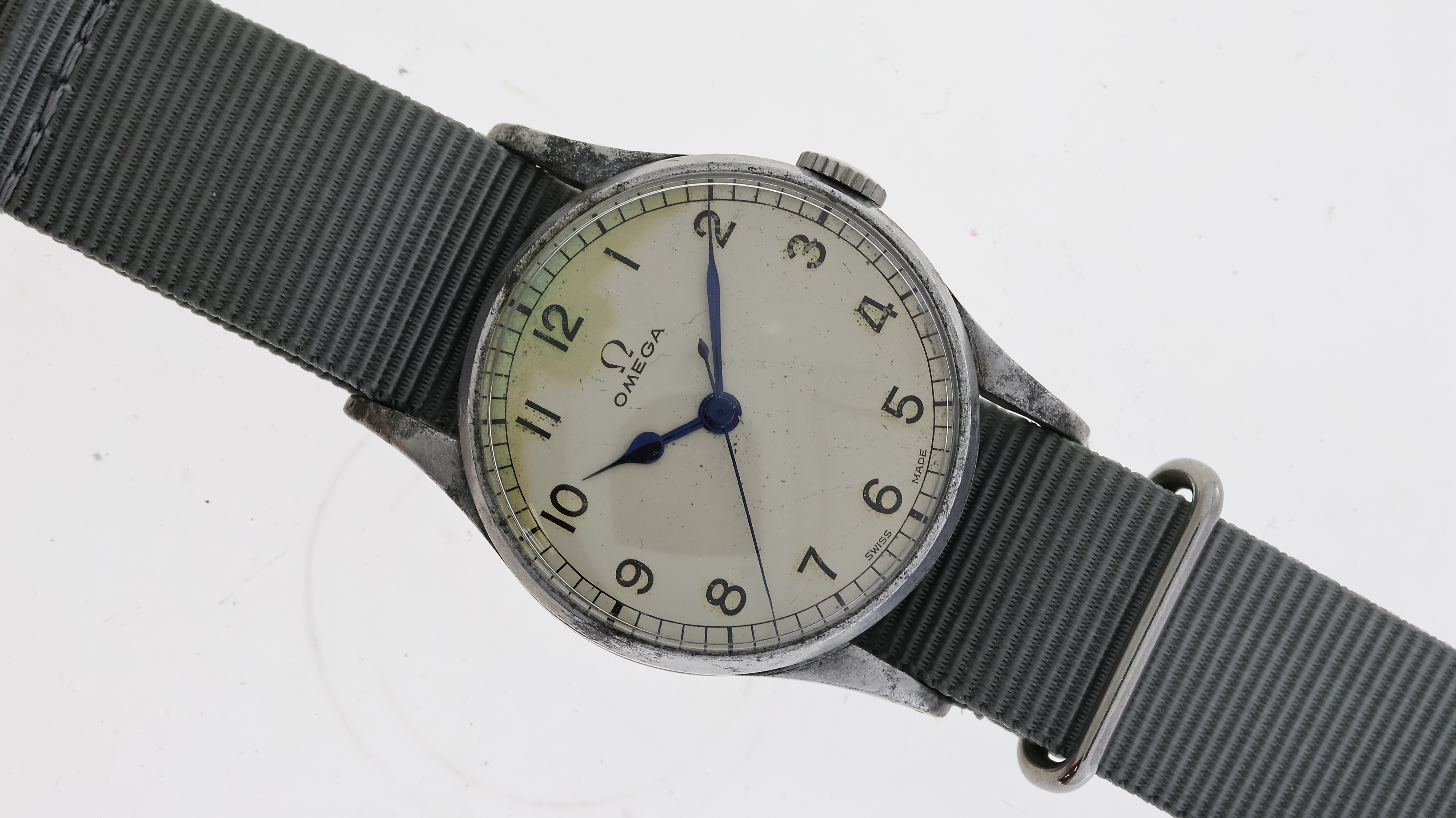 OMEGA BRITISH MILITARY RAF 6B/159 PILOTS WW2 WATCH CIRCA 1939