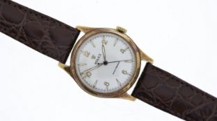 VINTAGE ROLEX 9CT CIRCA 1940S/50S REFERENCE 12325 unusual dial with Arabic and arrow head hour